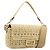 Borsa a tracolla FENDI Mamma Baguette in rafia 2way Beige Gold Auth yk20905SAM D'oro