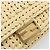 Borsa a tracolla FENDI Mamma Baguette in rafia 2way Beige Gold Auth yk20905SAM D'oro - vista 20