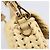 Borsa a tracolla FENDI Mamma Baguette in rafia 2way Beige Gold Auth yk20905SAM D'oro - vista 21