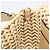 Borsa a tracolla FENDI Mamma Baguette in rafia 2way Beige Gold Auth yk20905SAM D'oro - vista 26