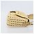 Borsa a tracolla FENDI Mamma Baguette in rafia 2way Beige Gold Auth yk20905SAM D'oro - vista 3