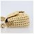Borsa a tracolla FENDI Mamma Baguette in rafia 2way Beige Gold Auth yk20905SAM D'oro - vista 4