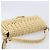 Borsa a tracolla FENDI Mamma Baguette in rafia 2way Beige Gold Auth yk20905SAM D'oro - vista 6
