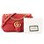 GUCCI - Borsa a tracolla GG Marmont Medium Gucci in pelle chevron rossa Rosso - vista 8