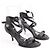 Saltos Alexander Wang em couro preto - vista 3