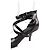 Saltos Alexander Wang em couro preto - vista 4