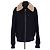 Cappotto Ami in lana blu navy