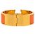 Clic H Pulsera Hermès Clic Clac H PM ancha de esmalte dorado - vista 3