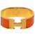 Clic H Pulsera Hermès Clic Clac H PM ancha de esmalte dorado - vista 4