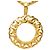 Collana lunga Chanel con pendente a lente d'ingrandimento placcata oro D'oro - vista 2