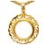 Collana lunga Chanel con pendente a lente d'ingrandimento placcata oro D'oro - vista 3