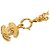 Collana con pendente matelassé Chanel CC placcato oro D'oro - vista 4