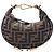 Borsa Hobo Fendigraphy in jacquard FF marrone Fendi Nano