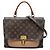 Borsa Satchel Louis Vuitton Monogram Marignan Marrone