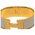 Bracciale Hermès Clic Clac H PM largo in smalto bianco - vista 4