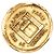 Spilla rotonda Chanel 31 Rue Cambon placcata oro D'oro
