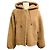 Autre Marque Giacca in shearling con cappuccio Pologeorgis Tan Cammello