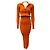 Self portrait Self-Portrait Oranges Rippstrick-Midikleid mit Knöpfen
