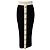 Balmain Black / White Button Front Knit Midi Skirt