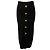 Falda midi Balmain de punto trenzado negro con botones dorados