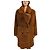 Abrigo de piel de cordero Cognac Yves Salomon Castaño - vista 6