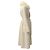 Autre Marque Abrigo Diomi Ivory de lana / cashmere con cuello de piel Beige - vista 2