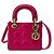 Christian Dior Lady Dior Cannage Quilt Lambskin Mini Rosa