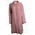 Autre Marque 'S Max Mara, gestreiftes Leinenhemdkleid Weiß Rot