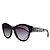 Chanel, gafas de sol negras de gran tamaño con cc plateado Negro
