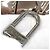 Borsa Louis Vuitton Monogram Mirror Keepall Bandoulière 25 Argento - vista 9