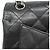 Borsa a tracolla Chanel in vitello martellato nero - vista 7