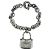 Bracciale a catena con motivo borsa manico Bamboo GUCCI Argento - vista 2