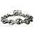 Bracciale a catena con motivo borsa manico Bamboo GUCCI Argento - vista 3