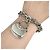 Bracciale a catena con motivo borsa manico Bamboo GUCCI Argento - vista 4