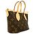 Borsa Tote Louis Vuitton Monogram Neverfull BB Marrone Beige - vista 2