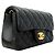 Timeless Chanel Matelassé Schultertasche mit Kette Schwarz - Ansicht 2
