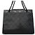 Borsa Tote Chanel in pelle di vitello martellata nera Nero - vista 14