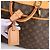 Borsa da viaggio Louis Vuitton Alize 24H Monogram Canvas in marrone M41399 Beige - vista 16