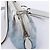 Borsa a tracolla Louis Vuitton Scala Mini Mahina Leather in White x Blue M80497 - vista 4