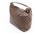 Borsa a tracolla Louis Vuitton Duomo Hobo Damier Ebene in marrone Rosso - vista 3