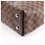 Borsa a tracolla Louis Vuitton Duomo Hobo Damier Ebene in marrone Rosso - vista 9