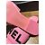 Chanel Ciabatte in pelle rosa con logo - vista 2