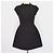 Autre Marque Odd Muse Black The Ultimate Muse Cuff Sleeve Mini Dress Negro