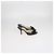 Sandálias slide Jimmy Choo em cetim preto com laço - vista 3