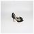 Sandali Jimmy Choo in tessuto broccato nero con fiocco - vista 3