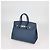 Hermès Borsa Birkin 25 Sellier Hermes Bleu De Prusse in pelle Epsom con hardware Gold Blu - vista 2
