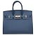 Hermès Bolsa Birkin 25 Sellier Hermes Bleu De Prusse em couro Epsom com hardware Gold Azul