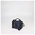 Chanel Piccola borsa vanity in pelle caviar matelassé blu navy e nera Nero - vista 2