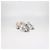 Mules Gucci GG Marmont con frange in pelle foil argento - vista 2