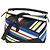 Loewe Kleine Puzzle Tasche aus multicolorigem gemischtem Leder gestreift Mehrfarben